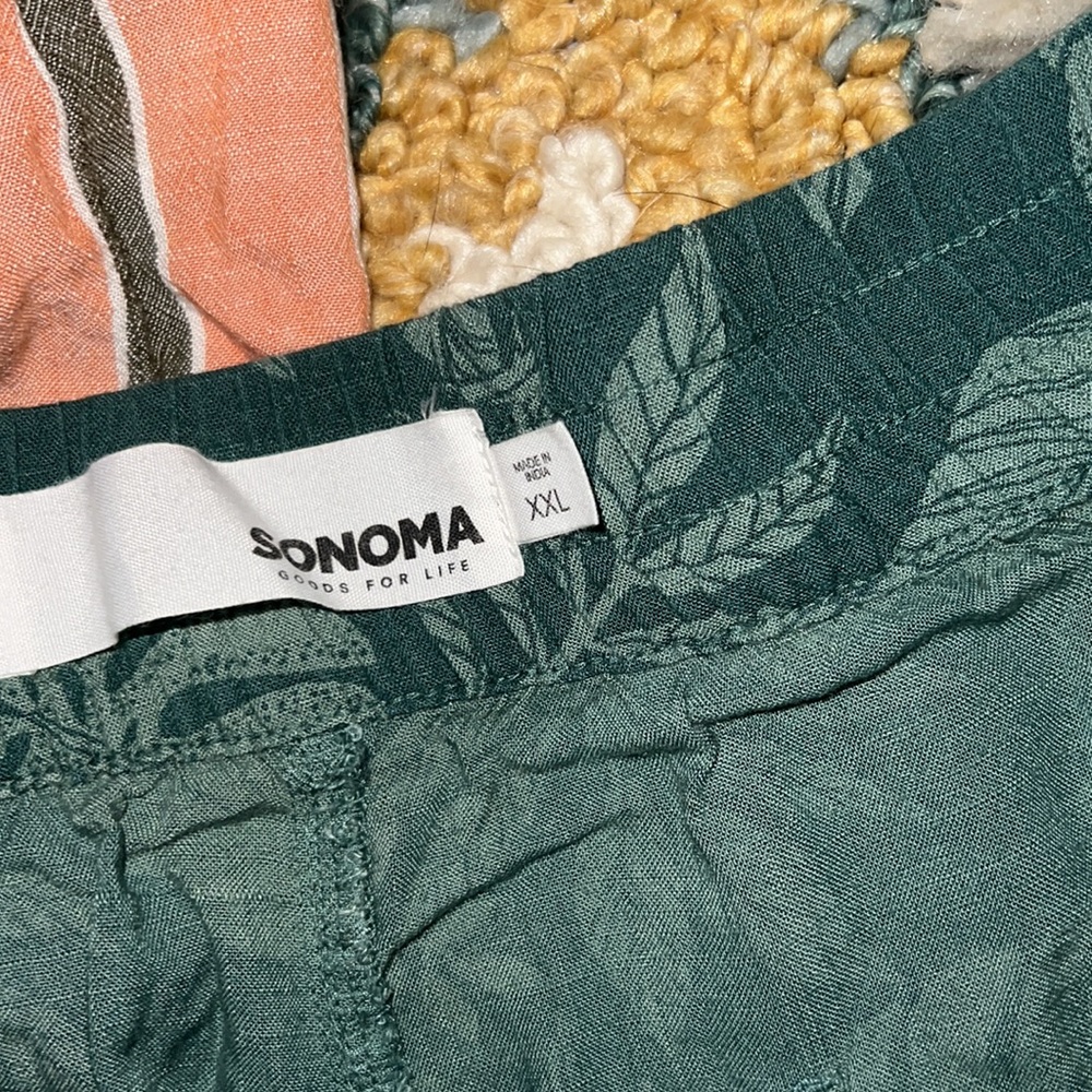 Sonoma soft comfy casual shorts (linen/cotton feel) lot of 2 pairs - Picture 4 of 5